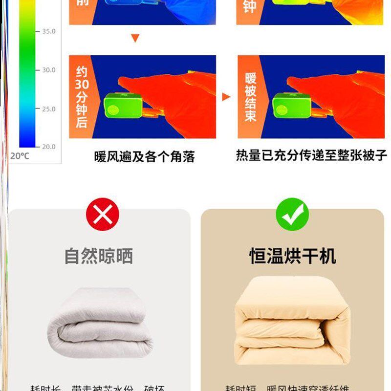 家用多功能小型烘干机o便携式衣物烘干暖衣机暖被机烘鞋速干衣袋