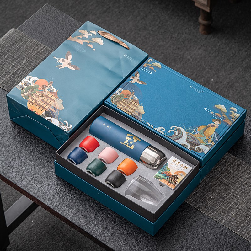 高档陶瓷茶具套装公司商务礼品定制logo节日活动会议伴手礼送客户