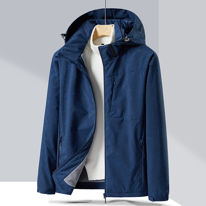 新款户外春秋加绒单层冲锋衣男女士外套进藏潮牌防风防水登山夹克