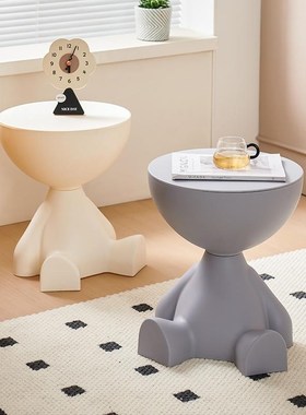 网红小桌子创意小平头q茶几北欧可移动客厅简约沙发卧室边几小凳