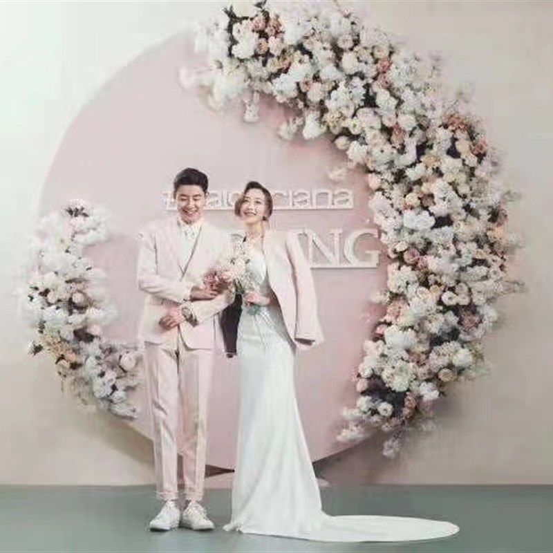 新款影楼摄影实景道具婚纱影棚装修设计制作韩式拍照拍摄儿童实景