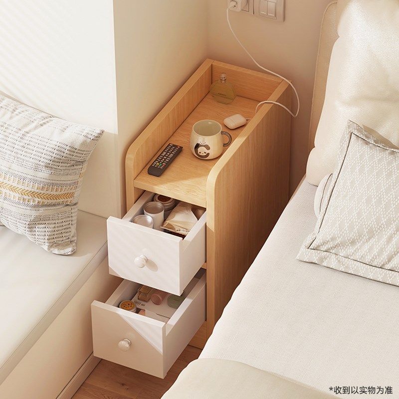 极窄床头柜小户型床边柜夹缝收纳柜置物架简易小型床边置物架