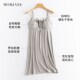 孕妇哺乳睡裙夏季 薄款 连衣裙产后喂奶孕妇睡衣待产裙带胸垫吊带裙