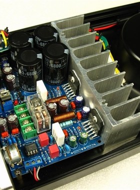 LM833+LM3886功放机(全铝机箱 独立散热 带保护电路