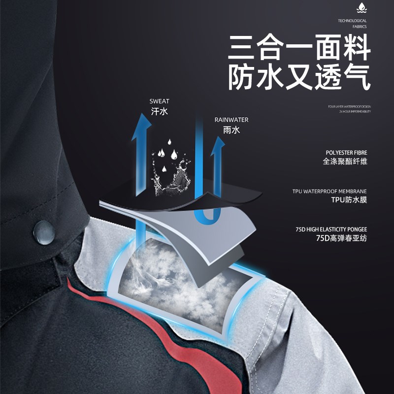 摩托车雨衣套装骑行服男款防暴雨套G装分体冲锋衣骑手防雨防水