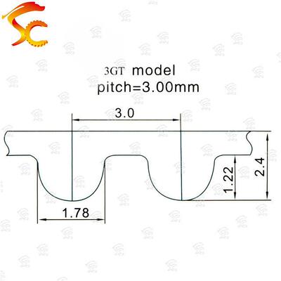 原装进口质量保证UNITTA橡胶同步带3GT46210MM同步带闭环带