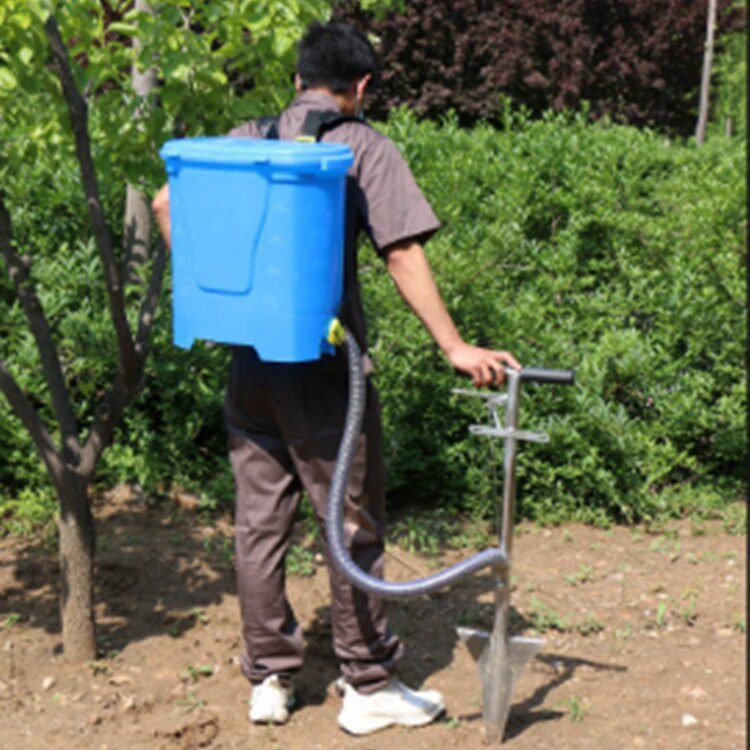 果园家用施肥铲加厚锰钢果树追肥器农用深层施肥不浪费施肥工具
