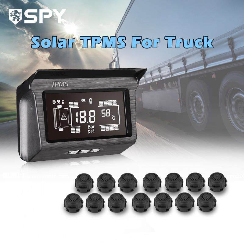TPMS工程车卡车大巴砂石车通用26轮外置太阳能无线胎压监测系统