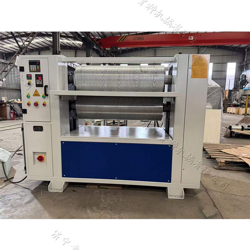 木纹压纹机 实木地板压花机 Wood grain embossing machine
