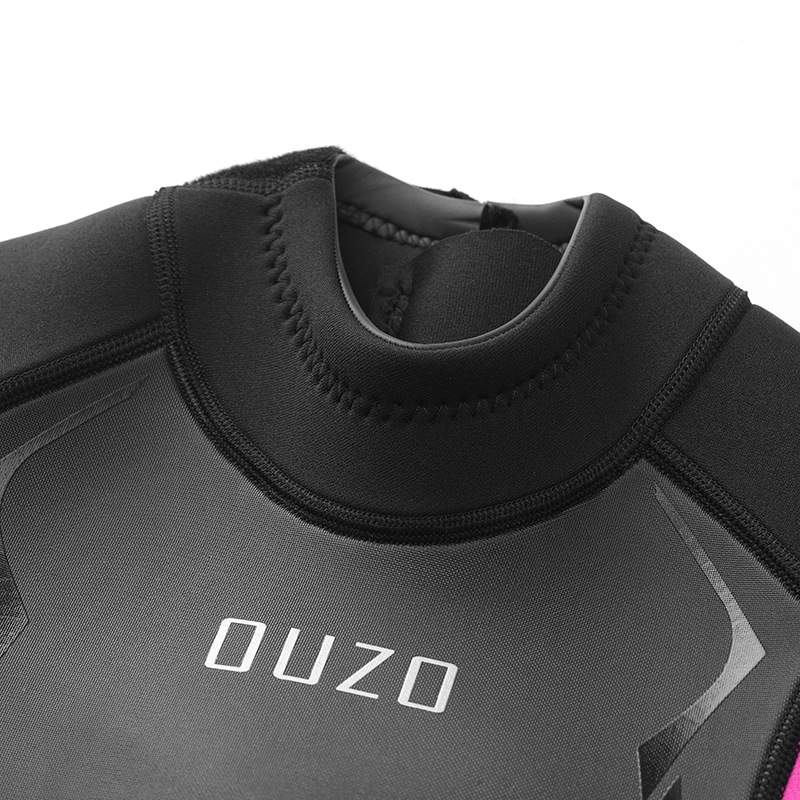OUZO新款3mm潜水服女连体加厚保暖潜水衣冲浪衣浮潜水母衣冬泳衣