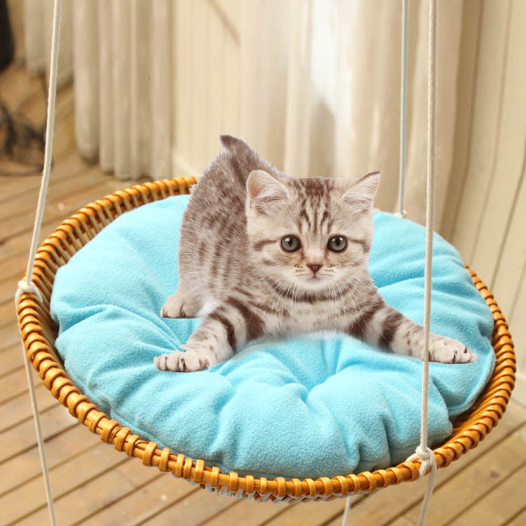批发柳编猫吊床猫爬架窝猫树猫跳台猫床吊篮外贸吊篮秋千凉爽透气