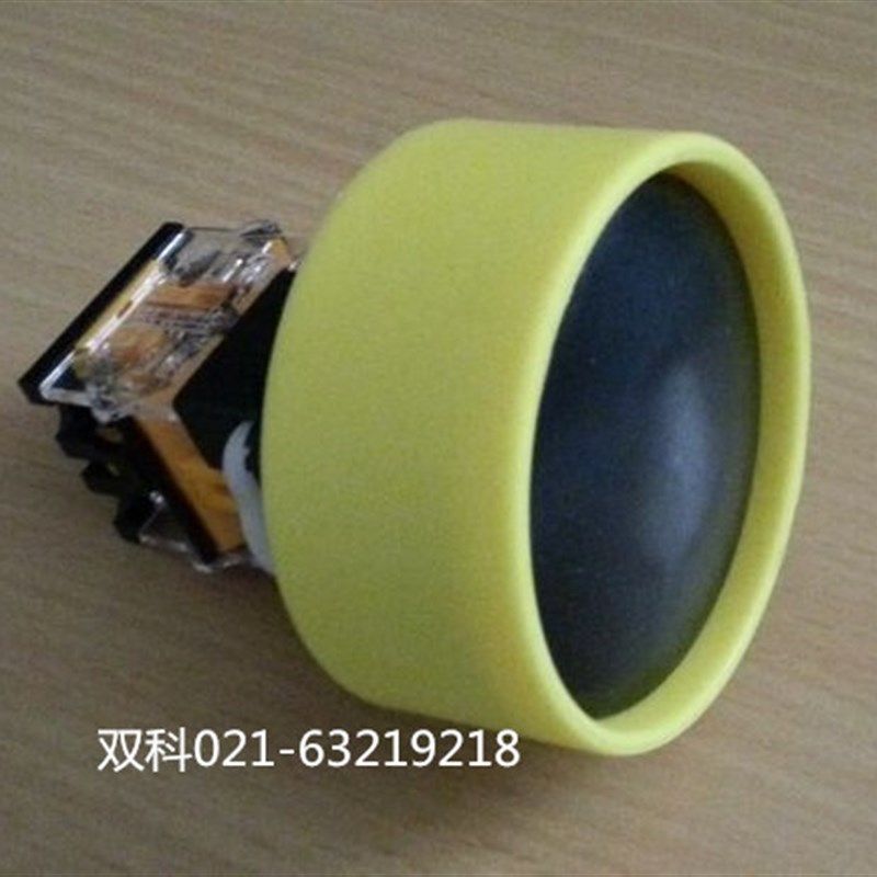 双科-开孔22mm头部60mm大蘑菇按钮大头蘑菇防护按钮开关 黑色