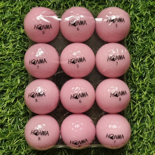 高尔夫球Honma彩球 粉色纪念款比赛下场高尔夫球