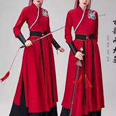 雪龙吟舞蹈演出服女侠客风夏辉骁花木兰功夫扇艺考太极剑打鼓服装