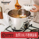 德国Bambetel食品级加厚316不锈钢汤锅大容量汤锅燃气电磁炉通用
