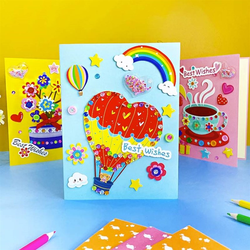 幼儿园教师节贺卡送老师感谢师恩小卡片202新款立体手工材料