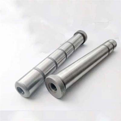 斜边拉杆压铸模塑模导柱导套加长中托边带牙中托司模具导柱攻牙