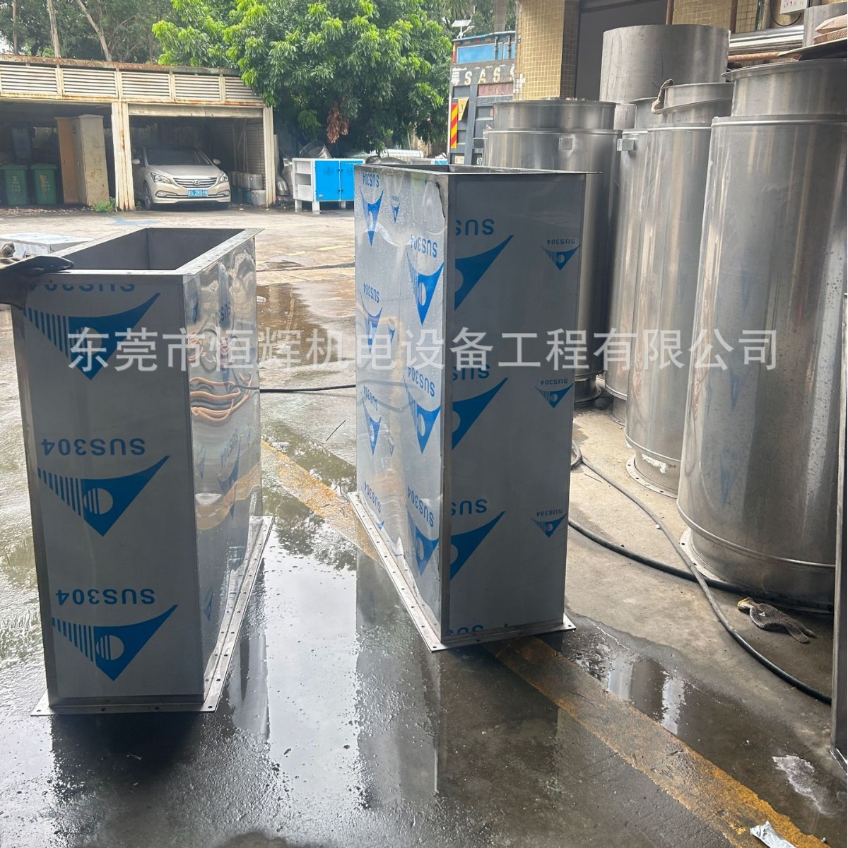 不锈钢方形焊接风管 除尘排烟耐高温耐酸碱通风管道