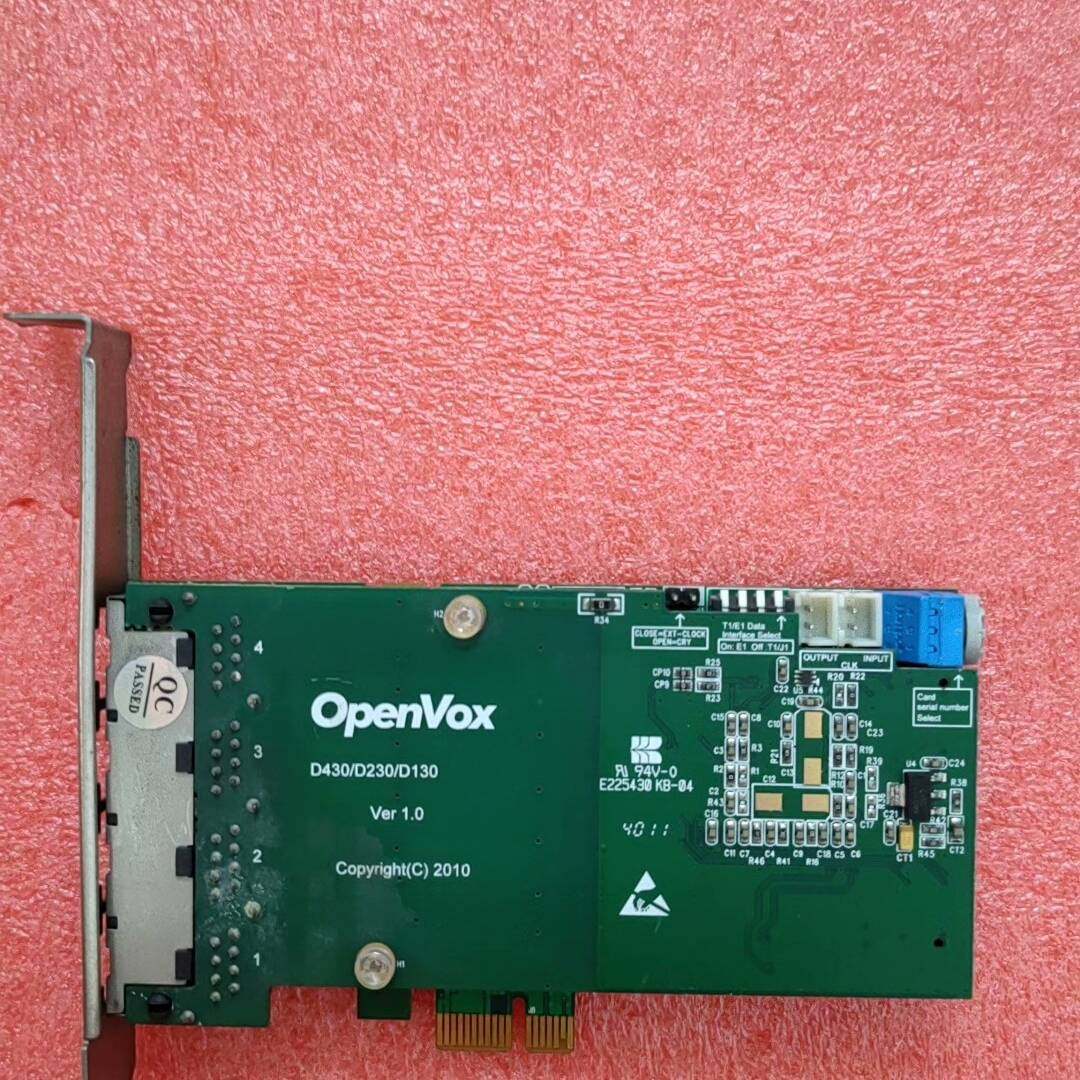 议价OPENVOX DE430E 数字语音卡D430/D230/适用