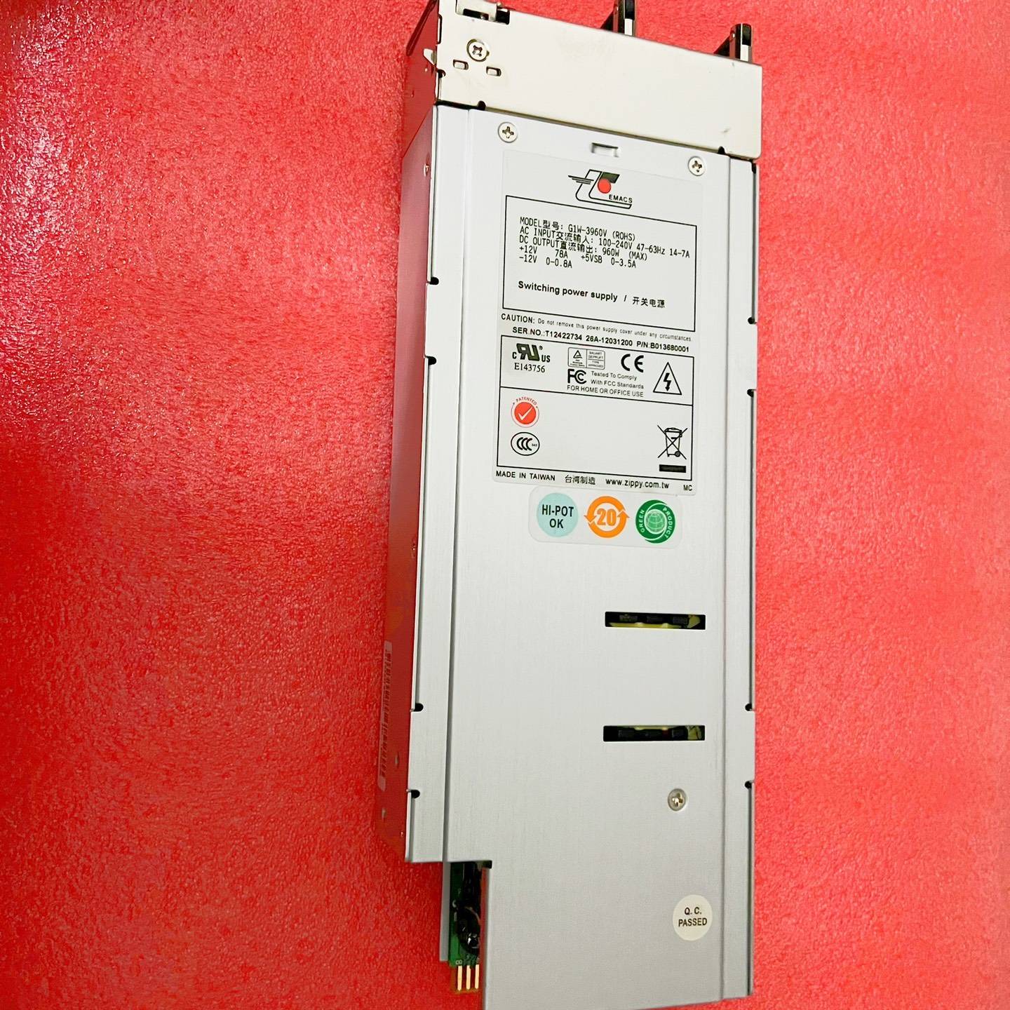 议价新巨 G1W-3960V 服务器冗余电源模块 960适用