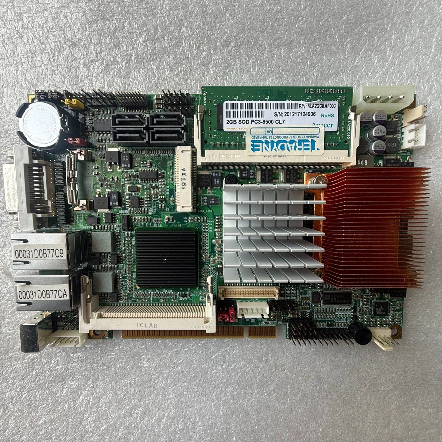 议价肯懋 HS-771 工控主板 带CPU 内存 散热适用