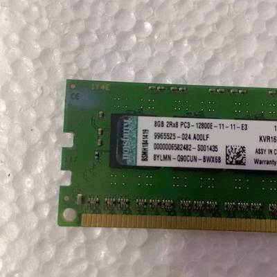 议价8G 2RX8 PC3-12800E 纯ECC DDR3三代适用