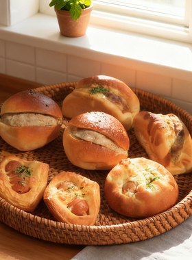 徐泉记丹麦肠仔芝士小热狗包德式迷你肉排小汉堡懒人新款早中代餐