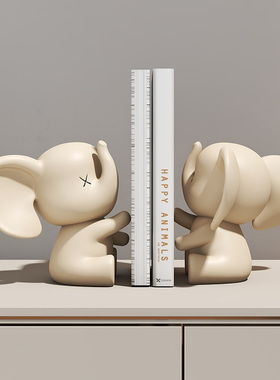 大象抱抱摆件一对客厅酒柜装饰品结婚礼物送新人情侣女孩房间桌面