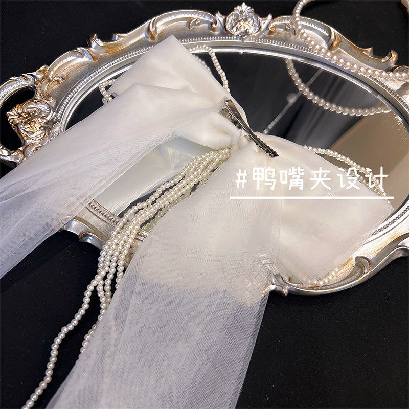 头纱配饰女宝宝花童头饰白色礼服配饰儿童发卡生日拍照婚纱饰品,童装/婴儿装/亲子装,发饰,淘宝优惠券,粉丝福利购,淘宝优惠卷