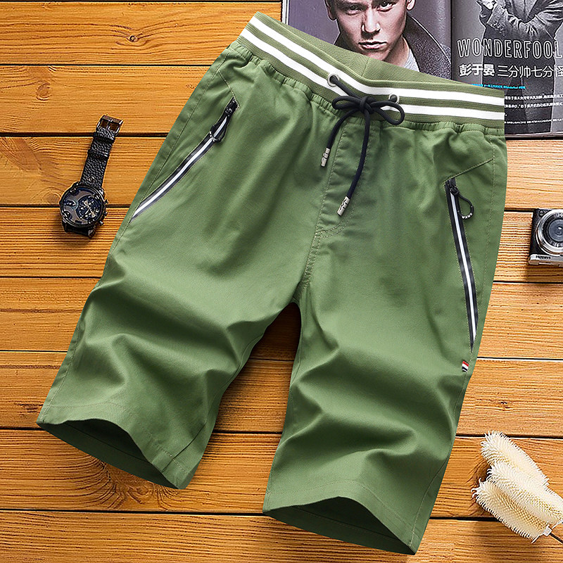男士纯棉工装休闲短裤中裤五分裤短款七分裤拉链夏季夏天超薄款57