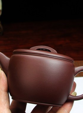 240cc紫砂壶宜兴紫砂纯全手工正宗原矿紫泥大口汉瓦壶茶壶茶具