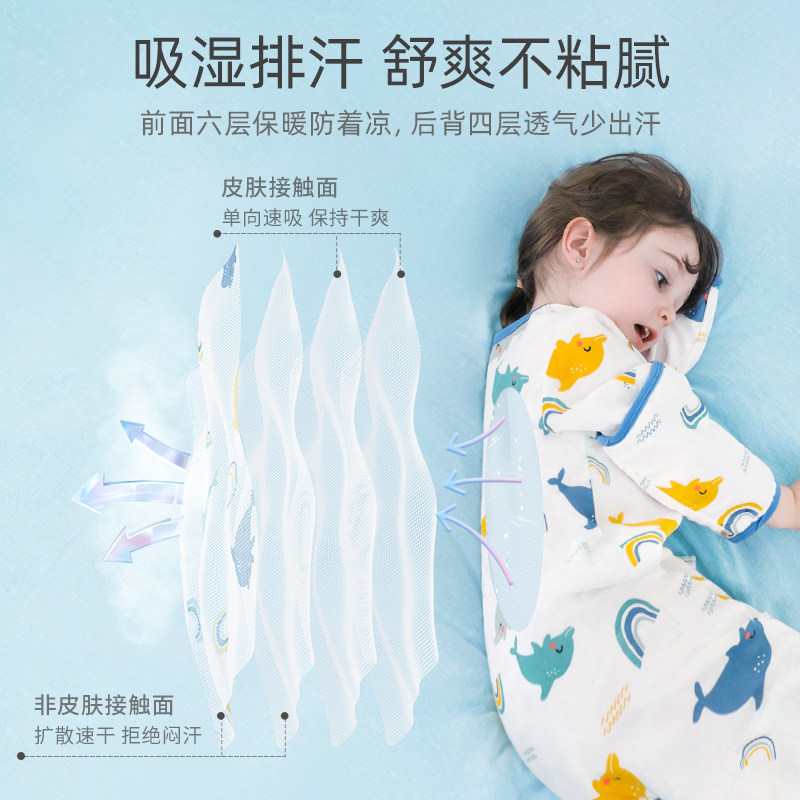 贝肽斯婴儿睡袋春秋夏纱布薄款四季通用新生儿童宝宝防踢被神器,婴童用品,睡袋/防踢被,淘宝优惠券,粉丝福利购,淘宝优惠卷