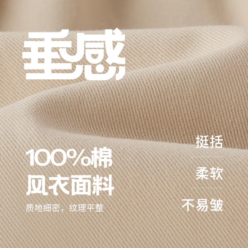 女童风衣外套春秋款幼童纯棉衣服春季英伦风春装女宝宝中长款衣服