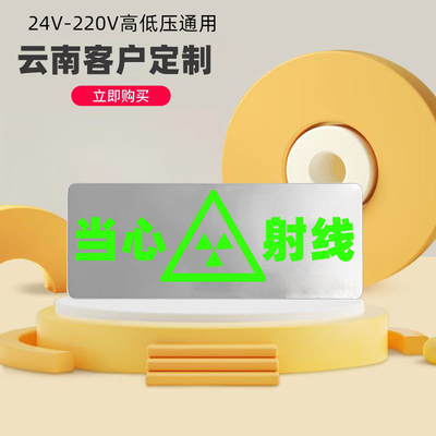 【内容定制指示牌】24V-220V高低压通用消防控制室指示灯标志灯