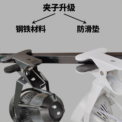 led夹子射灯超亮婚庆移动补光展会射灯串联插电式聚光市集摆摊灯