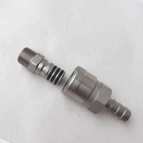 插管大风炮接头大流速母插头直通耐高压气管老鼠尾3分4分快速接头