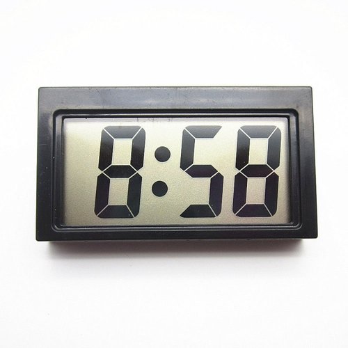 奔驰车载时钟表夜光A级C级E级汽车用电子表石英表粘贴式车用摆件