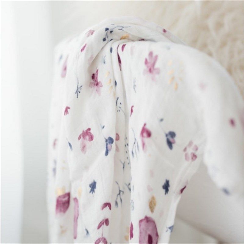 定制2019ss新花色 竹棉纱布巾新生儿裹巾夏季宝宝盖毯 满四送一