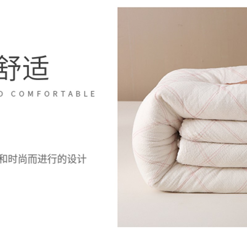 棉絮棉被学生宿舍床垫被单人棉花被子被芯春秋冬被加厚10斤被褥子