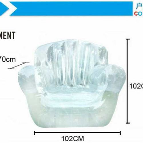 网红时尚充气沙发 舒适柔软 透明系列 品质艺术椅子 成人单人座椅
