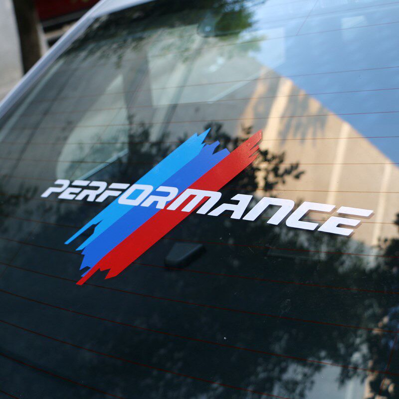 适用于宝马后窗三角贴纸 新3系5系x1x3x5拉花贴纸侧窗车贴m标贴纸