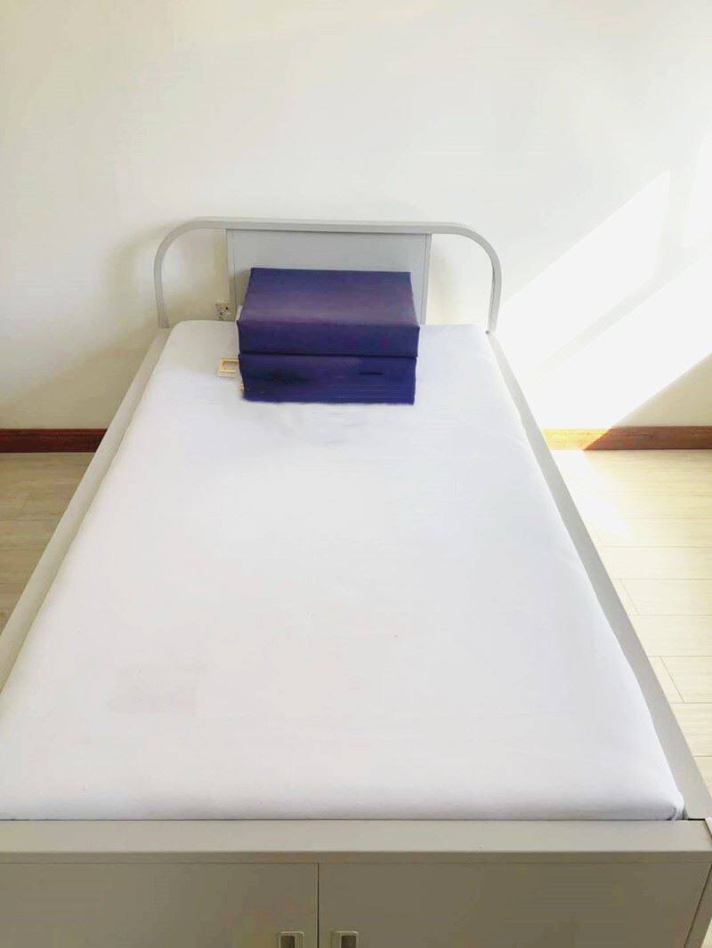 白床单内务定型加线军白床单人纯棉涤棉武白床单硬消防制式白床单