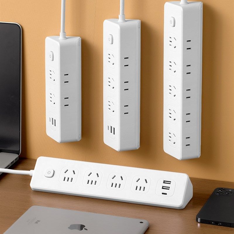 全纯铜侧面插多孔带USB插座板桌面办公家用多功能学生插排插线板,电子/电工,接线板,淘宝优惠券,粉丝福利购,淘宝优惠卷