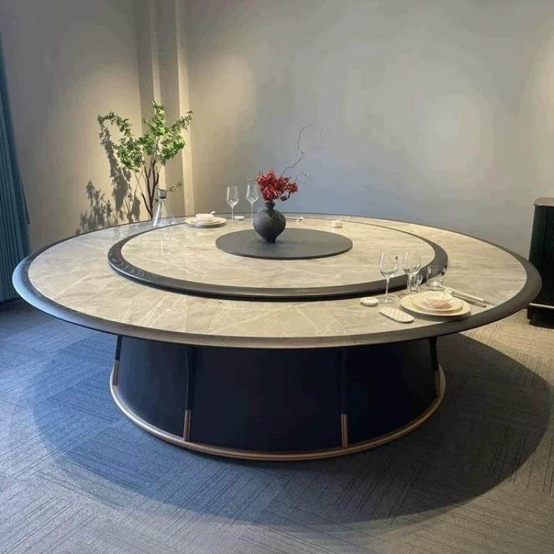 新中式酒店大圆桌木质岩板电动餐桌15/20人饭店电磁炉火锅桌家用,电子/电工,接线端子,淘宝优惠券,粉丝福利购,淘宝优惠卷