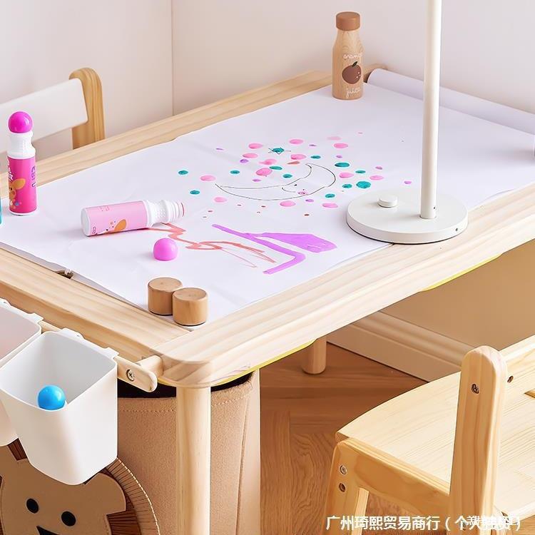 儿园实木质多功能积木桌升降儿童游戏桌宝宝手工玩具桌花生桌子