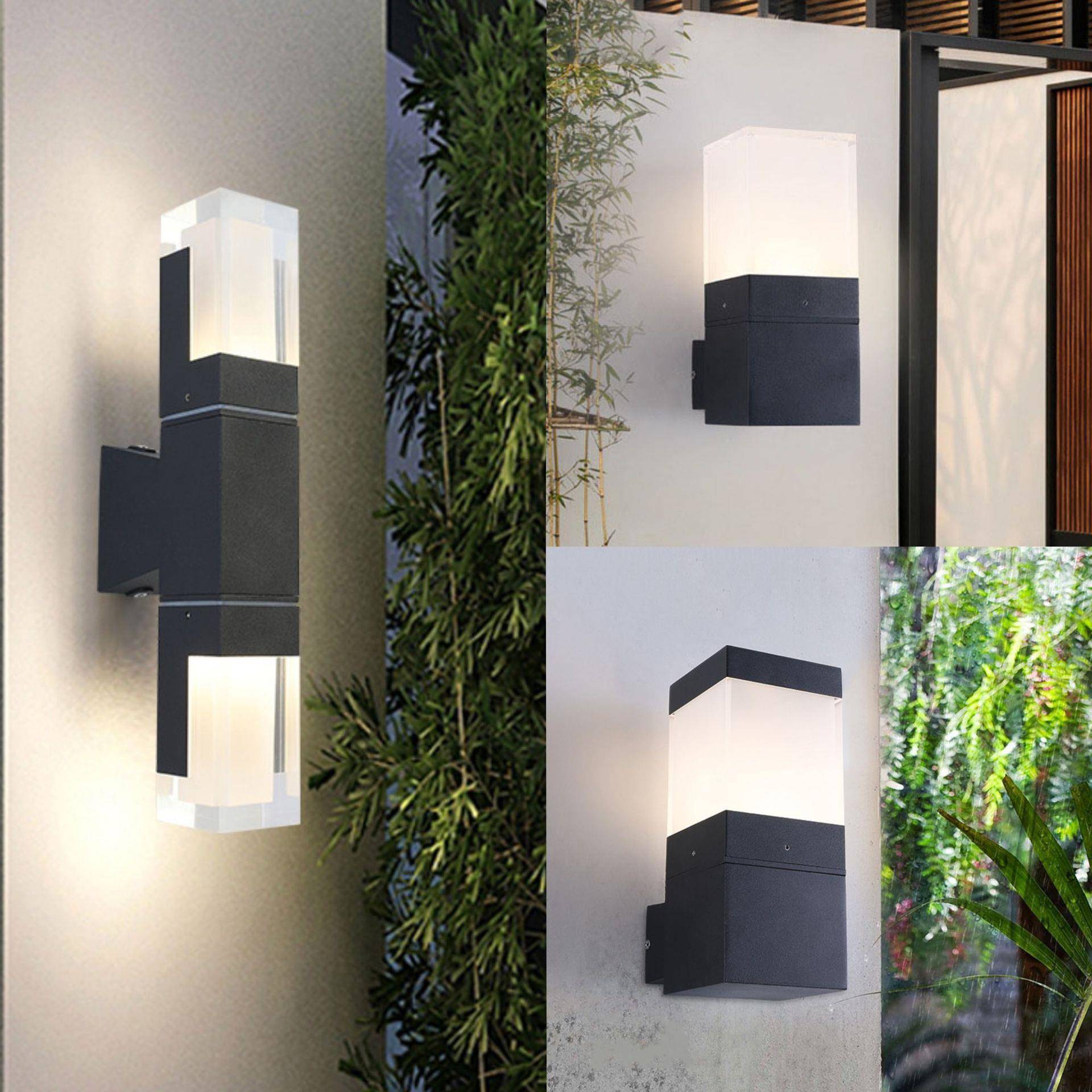 亚克力壁灯户外单头防水外墙楼梯灯简约露台室外花园庭院灯墙壁灯