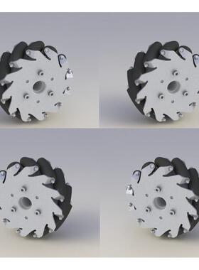 一套127mm轻载型麦克纳姆轮(mecanumwheel)14193S