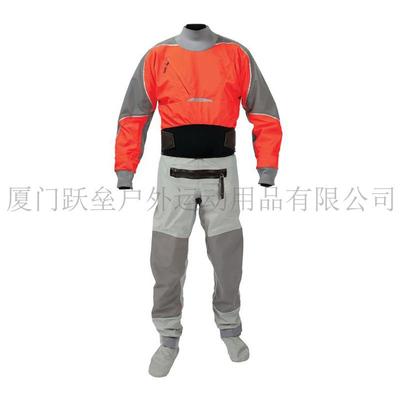 男子皮划艇浆板冲浪干式潜水服3层防水面料乳胶脖套袖套全身防水