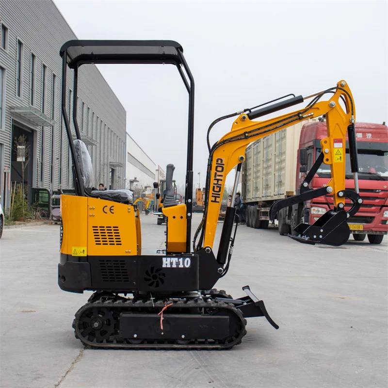 工厂直供微型挖掘机 HT10型农用挖机 带驾驶室液压微型挖机 现货