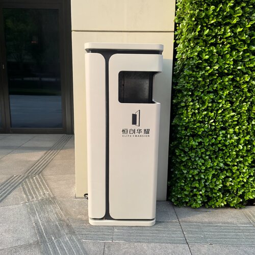 户外不锈钢大堂立式垃圾桶